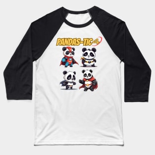 Cute, funny Pandas Baseball T-Shirt